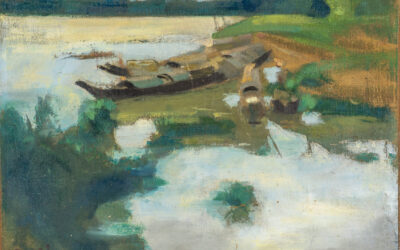 Redécouverte d&rsquo;une peinture sur soie de Tran Van Can